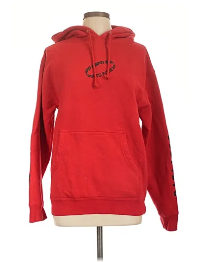 Pre-owned Assorted Brands Pullover Hoodie In Red