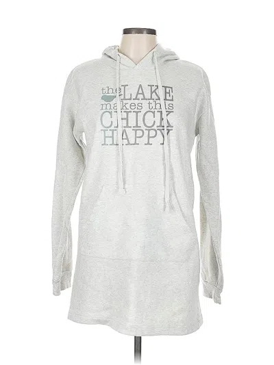 Pre-owned Assorted Brands Pullover Hoodie In Silver