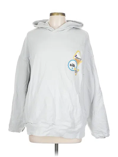 Pre-owned Assorted Brands Pullover Hoodie In Silver