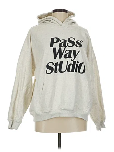 Pre-owned Assorted Brands Pullover Hoodie In Silver