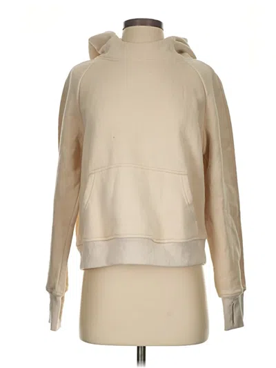 Pre-owned Assorted Brands Pullover Hoodie In Tan