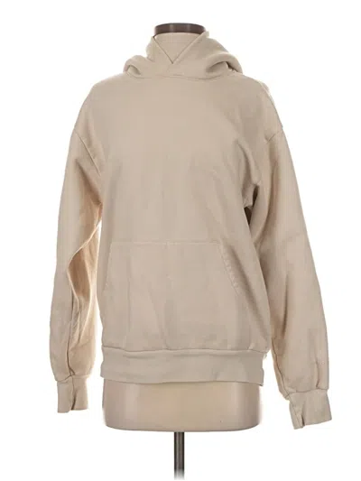 Pre-owned Assorted Brands Pullover Hoodie In Tan