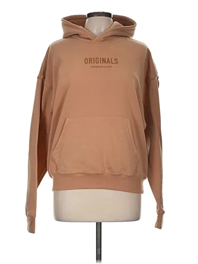 Pre-owned Assorted Brands Pullover Hoodie In Tan