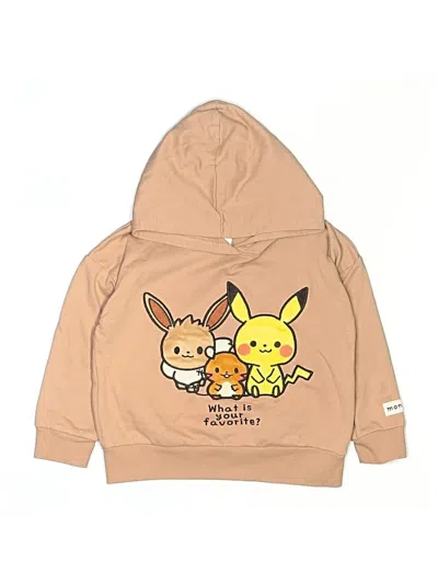 Pre-owned Assorted Brands Kids' Pullover Hoodie In Tan