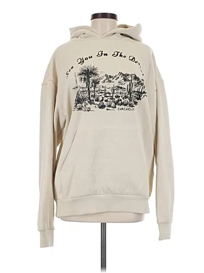 Pre-owned Assorted Brands Pullover Hoodie In Tan