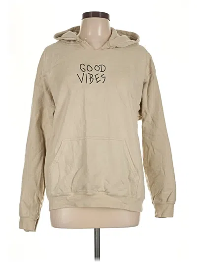 Pre-owned Assorted Brands Pullover Hoodie In Tan