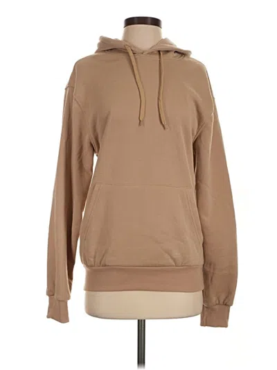 Pre-owned Assorted Brands Pullover Hoodie In Tan