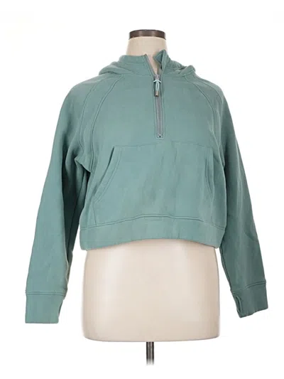 Pre-owned Assorted Brands Pullover Hoodie In Teal