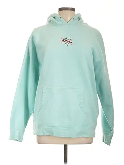 Pre-owned Assorted Brands Pullover Hoodie In Teal