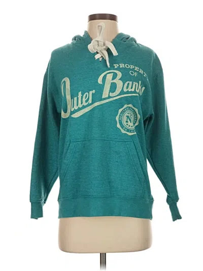 Pre-owned Assorted Brands Pullover Hoodie In Teal