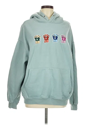 Pre-owned Assorted Brands Pullover Hoodie In Teal