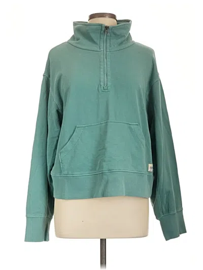 Pre-owned Assorted Brands Pullover Hoodie In Teal