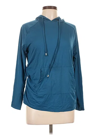 Pre-owned Assorted Brands Pullover Hoodie In Teal