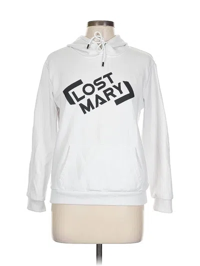 Pre-owned Assorted Brands Pullover Hoodie In White