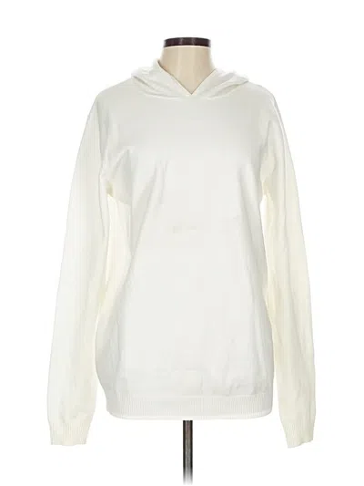 Pre-owned Assorted Brands Pullover Hoodie In White