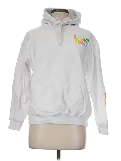 Pre-owned Assorted Brands Pullover Hoodie In White