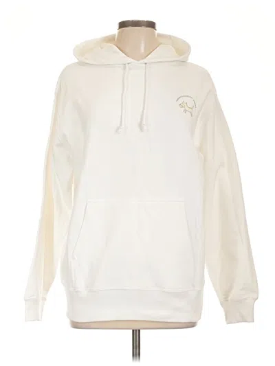 Pre-owned Assorted Brands Pullover Hoodie In White