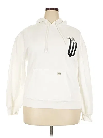Pre-owned Assorted Brands Pullover Hoodie In White