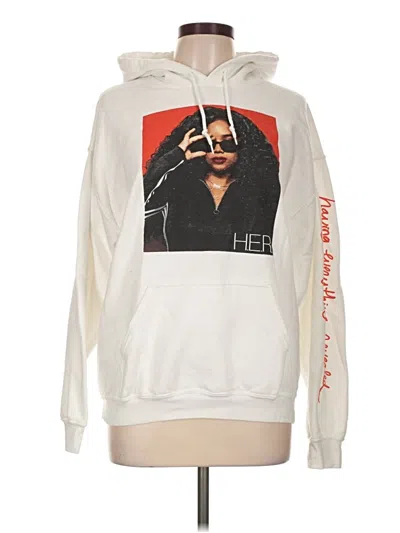 Pre-owned Assorted Brands Pullover Hoodie In White