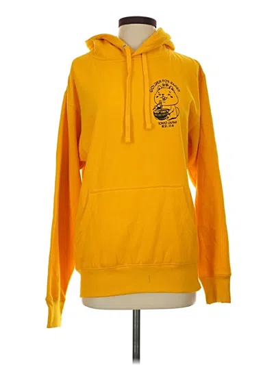 Pre-owned Assorted Brands Pullover Hoodie In Yellow