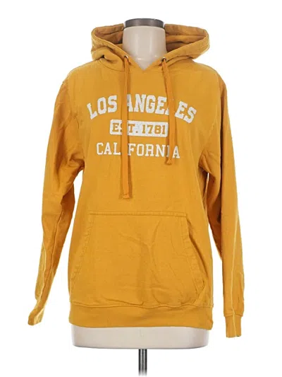 Pre-owned Assorted Brands Pullover Hoodie In Yellow