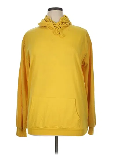 Pre-owned Assorted Brands Pullover Hoodie In Yellow