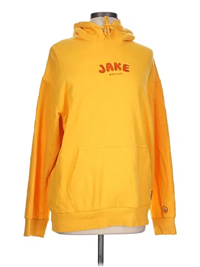 Pre-owned Assorted Brands Pullover Hoodie In Yellow