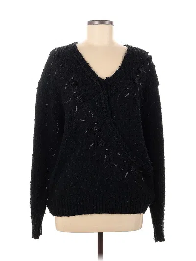 Pre-owned Assorted Brands Pullover Sweater In Black