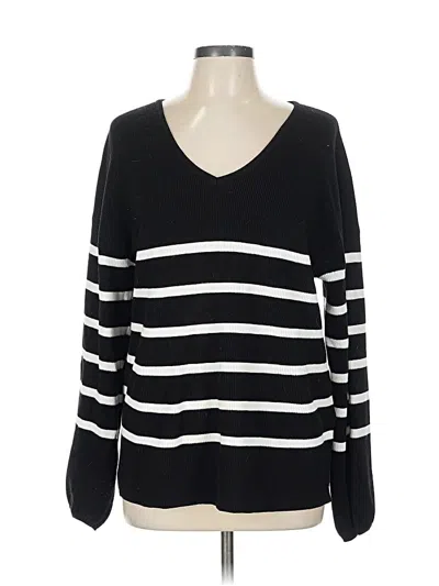 Pre-owned Assorted Brands Pullover Sweater In Black