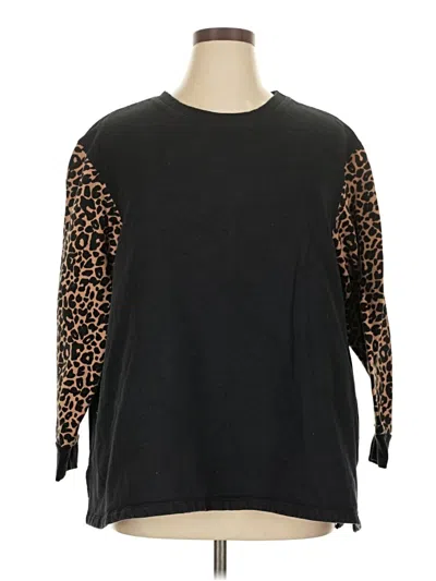 Pre-owned Assorted Brands Pullover Sweater In Black