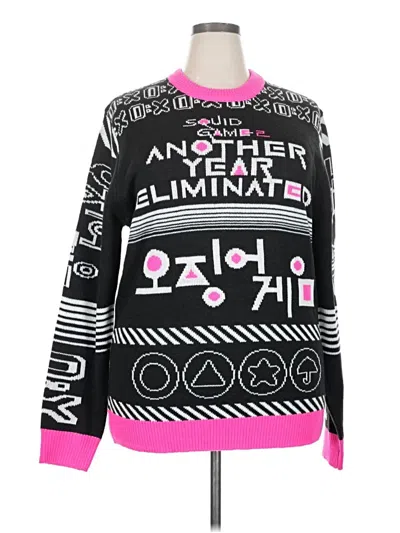 Pre-owned Assorted Brands Pullover Sweater In Black