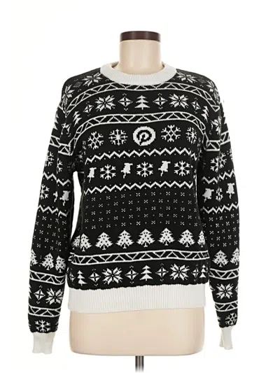 Pre-owned Assorted Brands Pullover Sweater In Black