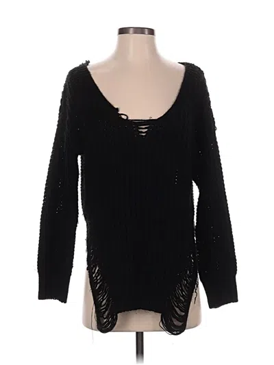 Pre-owned Assorted Brands Pullover Sweater In Black