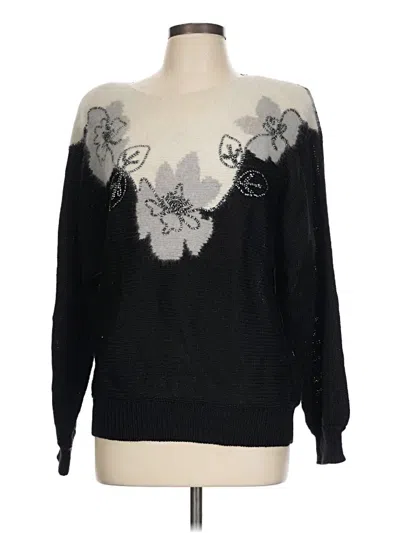 Pre-owned Assorted Brands Pullover Sweater In Black