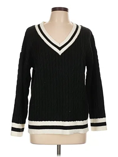 Pre-owned Assorted Brands Pullover Sweater In Black