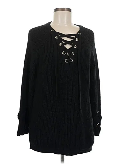 Pre-owned Assorted Brands Pullover Sweater In Black