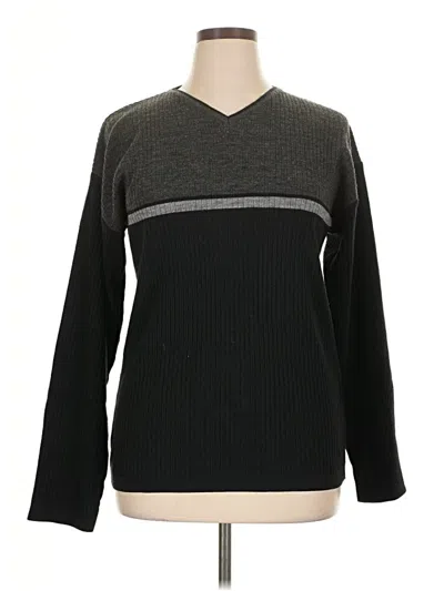 Pre-owned Assorted Brands Pullover Sweater In Black