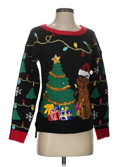 Pre-owned Assorted Brands Pullover Sweater In Black