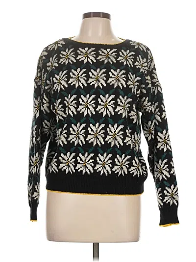 Pre-owned Assorted Brands Pullover Sweater In Black