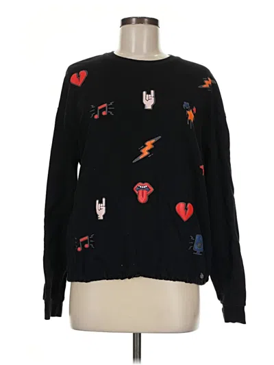 Pre-owned Assorted Brands Pullover Sweater In Black