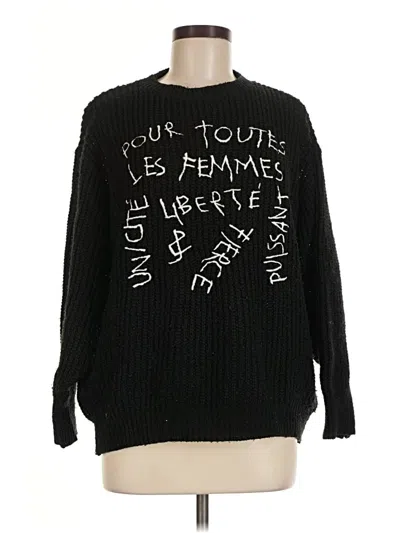 Pre-owned Assorted Brands Pullover Sweater In Black