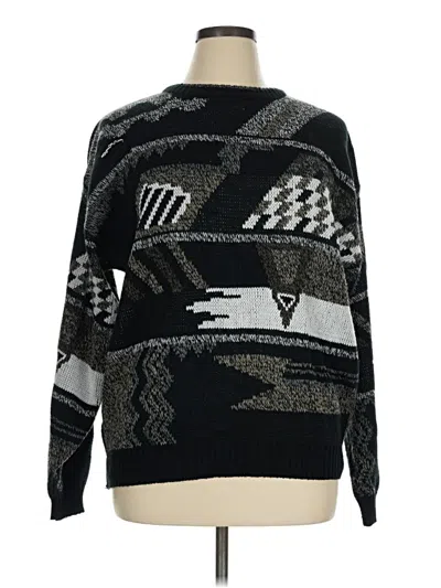 Pre-owned Assorted Brands Pullover Sweater In Black