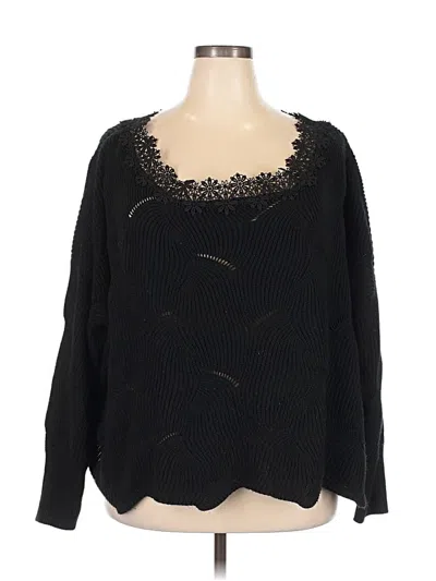 Pre-owned Assorted Brands Pullover Sweater In Black