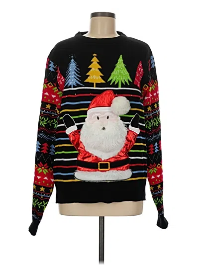 Pre-owned Assorted Brands Pullover Sweater In Black