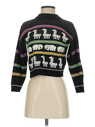 Pre-owned Assorted Brands Pullover Sweater In Black