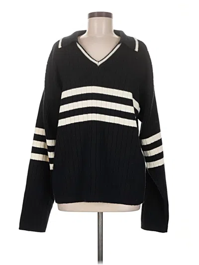 Pre-owned Assorted Brands Pullover Sweater In Black
