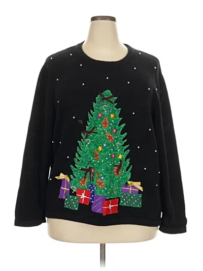 Pre-owned Assorted Brands Pullover Sweater In Black
