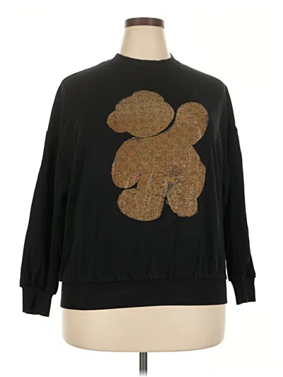 Pre-owned Assorted Brands Pullover Sweater In Black