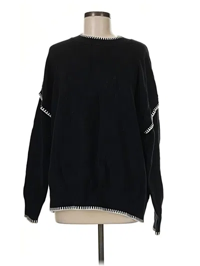 Pre-owned Assorted Brands Pullover Sweater In Black