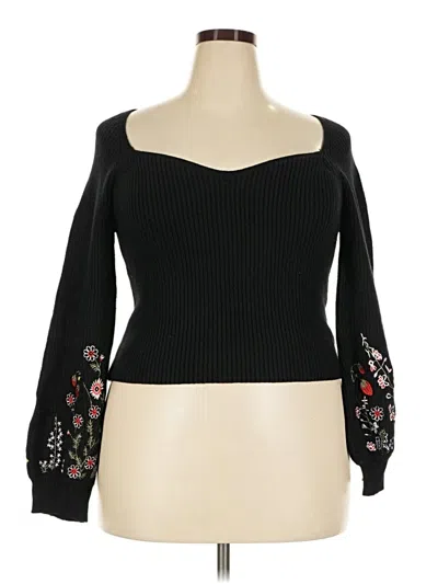 Pre-owned Assorted Brands Pullover Sweater In Black